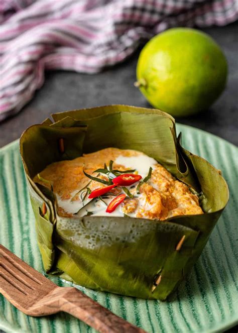 fish amok|Recipe for Khmer Fish Amok .